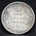 2 Annas 1903 Edward VII Silver coins