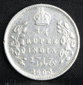 Quarter Rupees 1904 Edward VII Silver coins