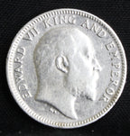 Quarter Rupees 1904 Edward VII Silver coins