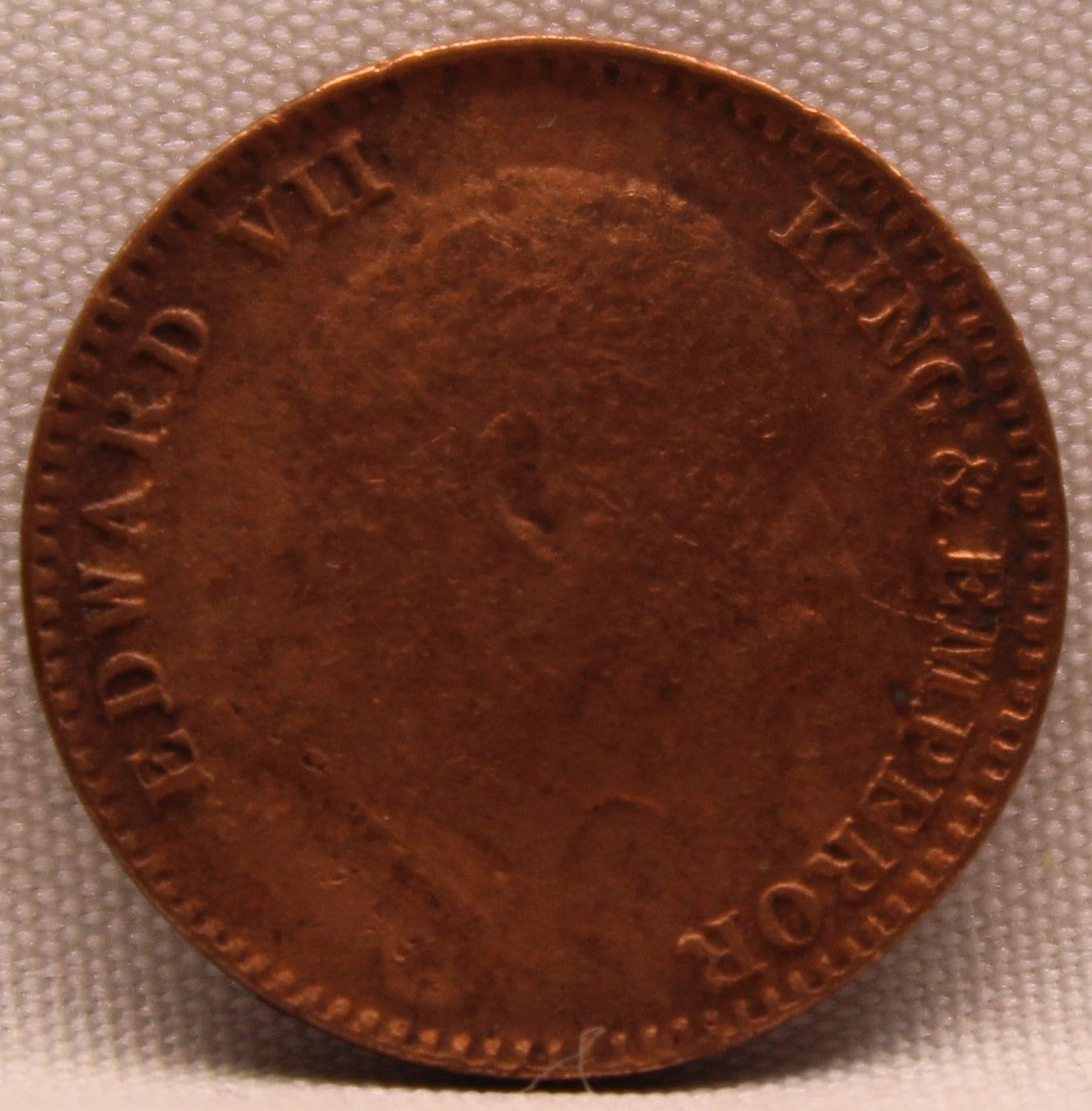 1\12 Anna 1903 Edward VII Copper coins