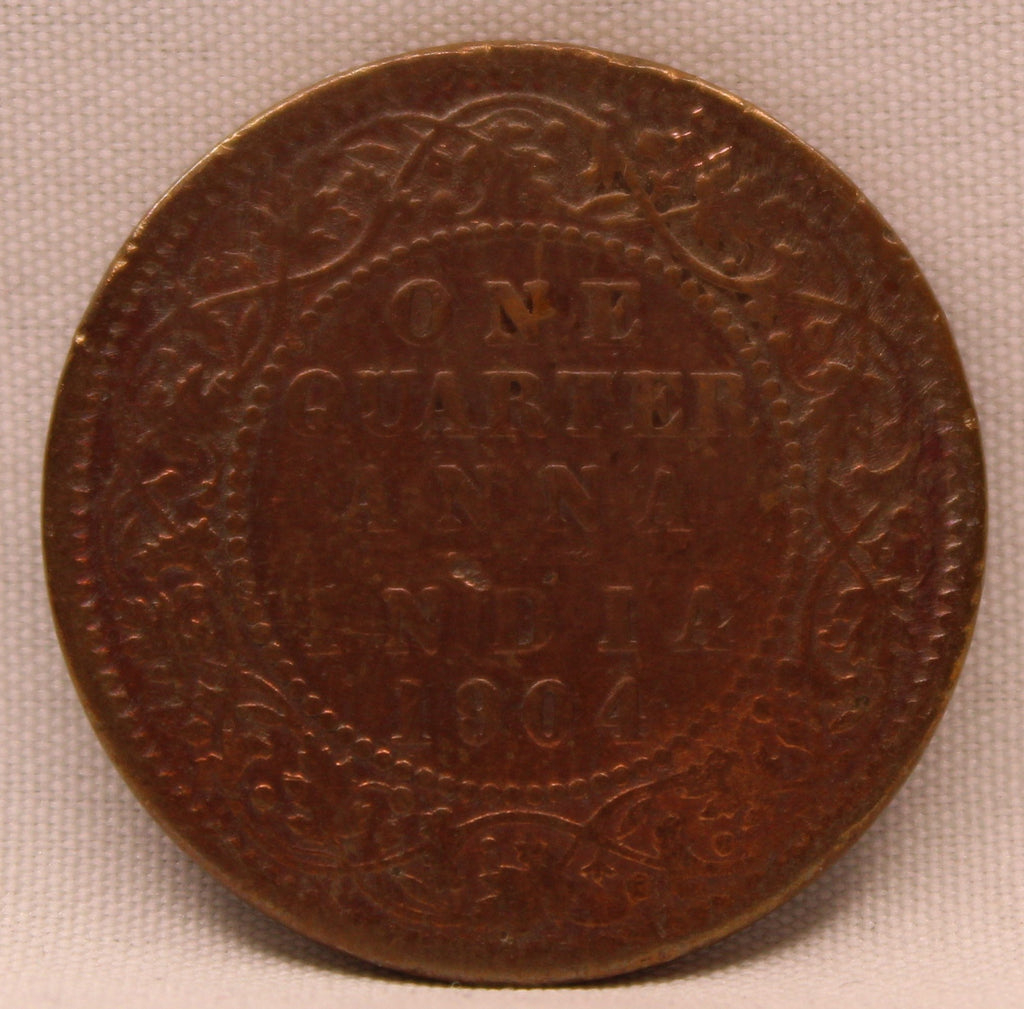 Quarter Anna 1904 Edward VII Bronze coins