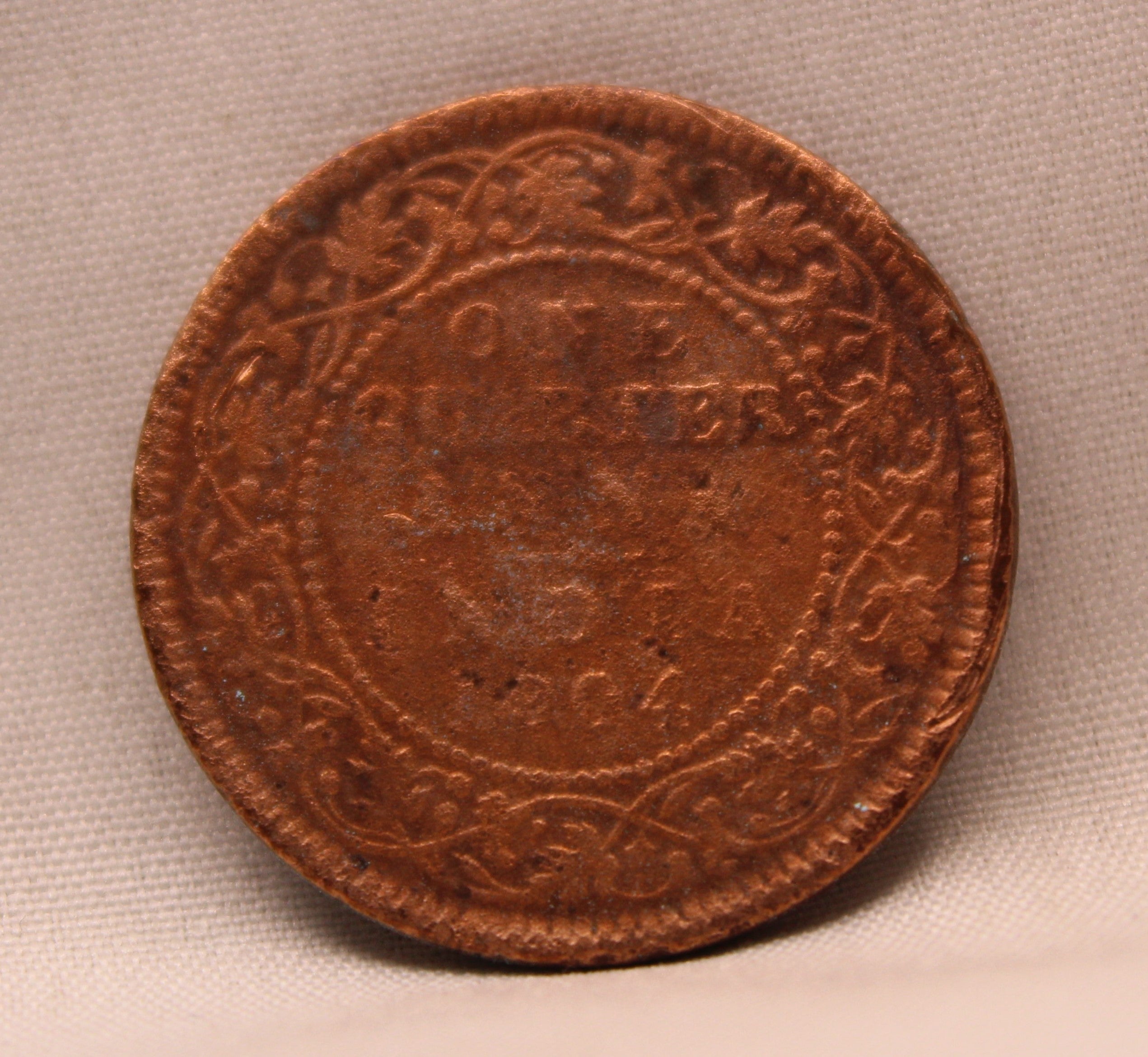 Quarter Anna 1904 Edward VII Bronze coins