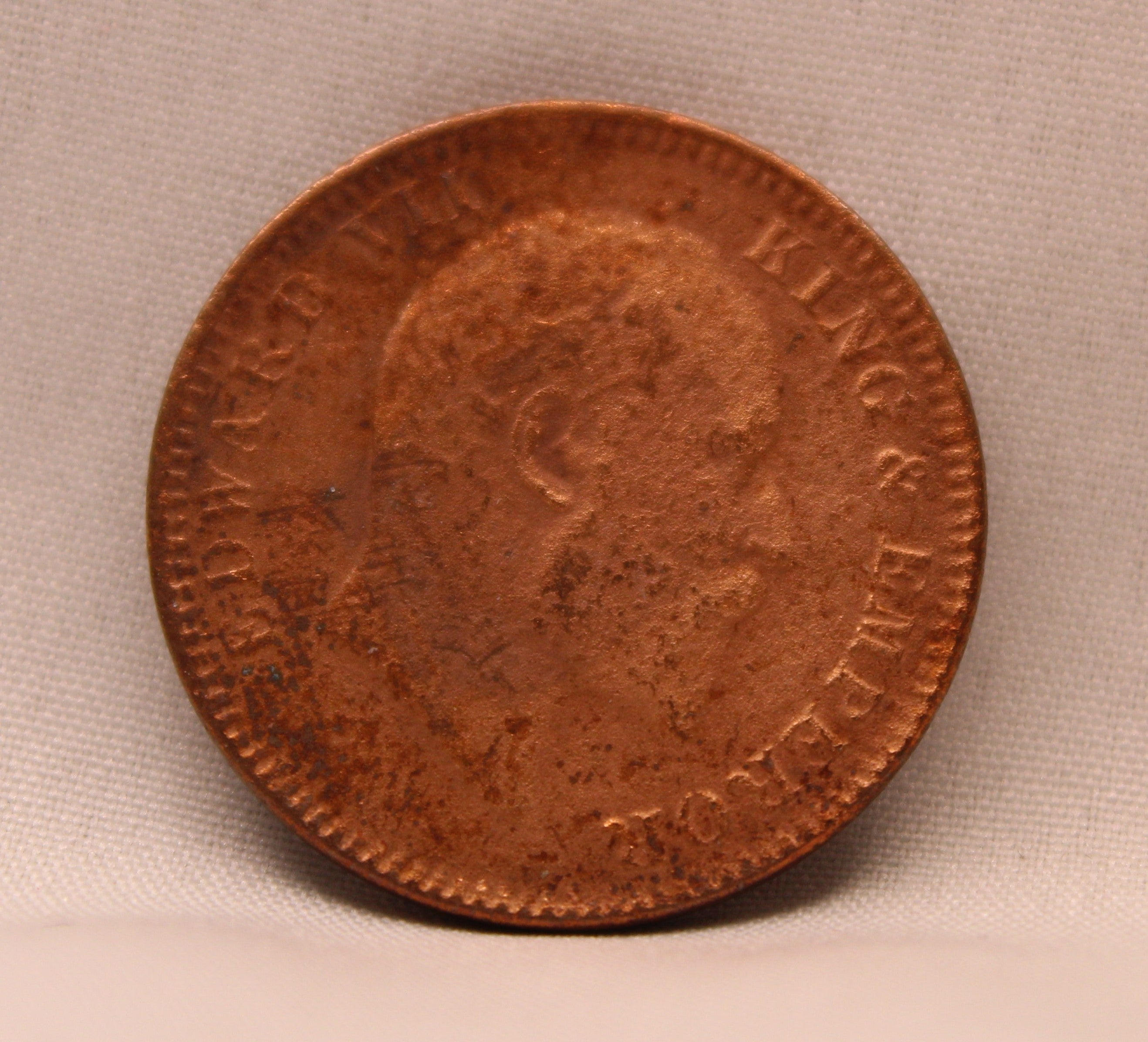 Quarter Anna 1904 Edward VII Bronze coins