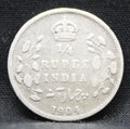 Quarter Rupees 1904 Edward VII Silver coins