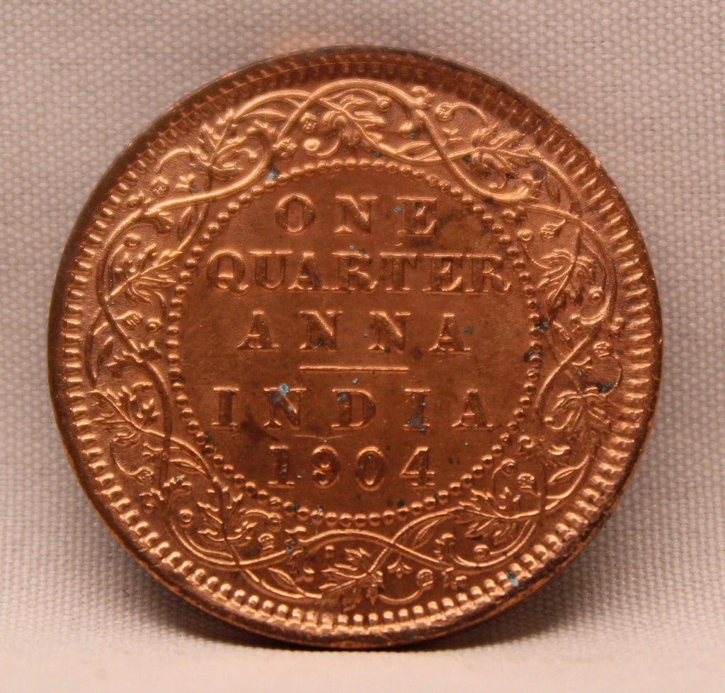 Quarter Anna 1904 Edward VII Bronze coins