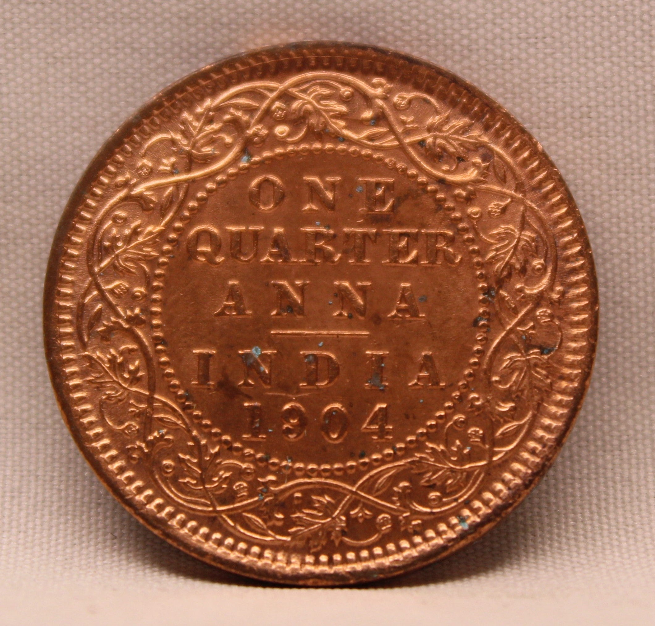 Quarter Anna 1904 Edward VII Bronze coins