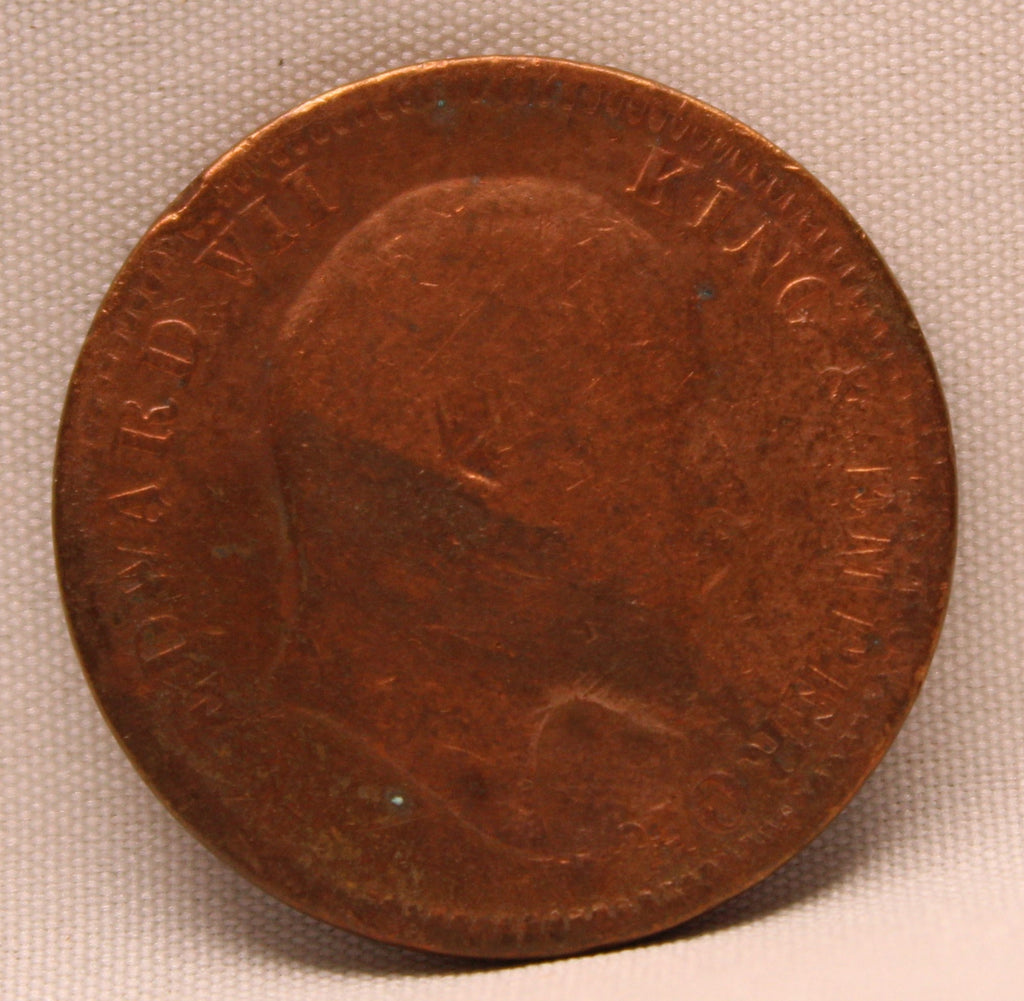 Quarter Anna 1904 Edward VII Bronze coins