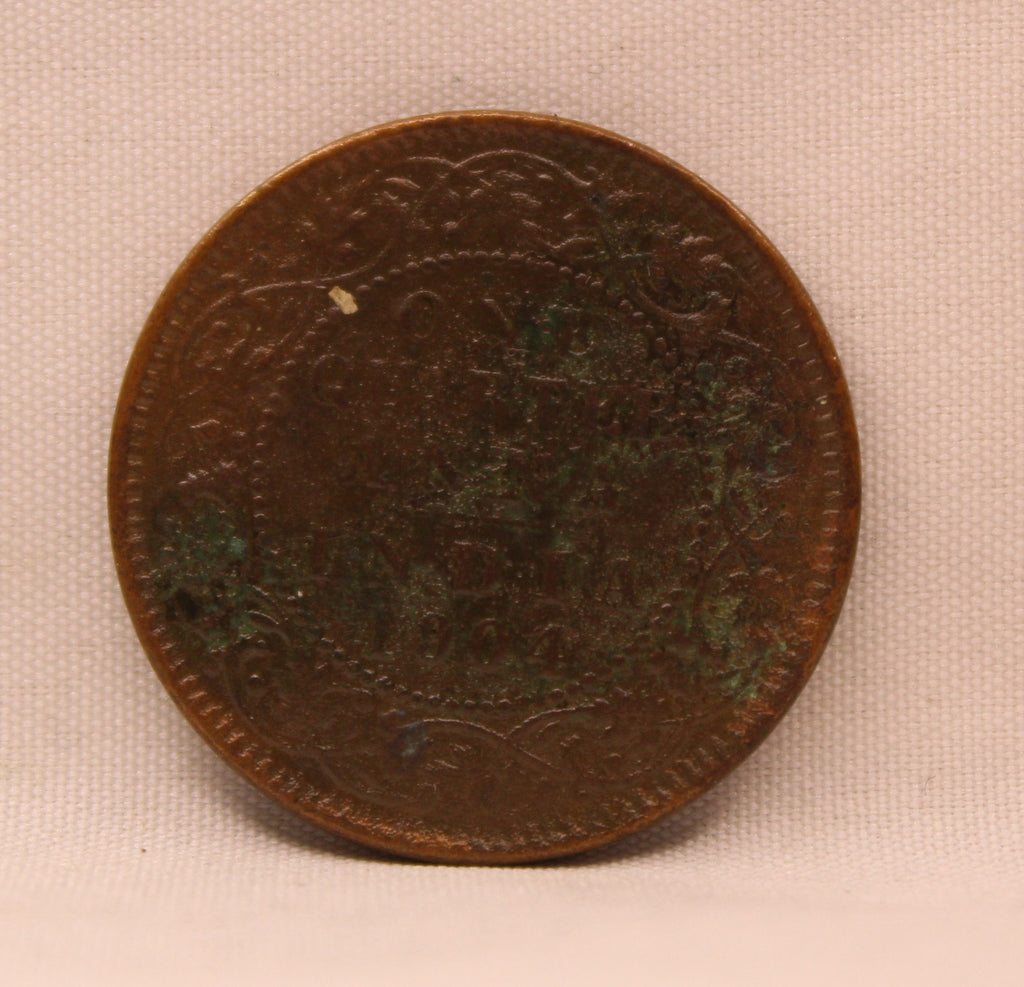 Quarter Anna 1904 Edward VII Bronze coins