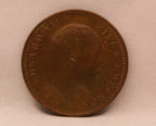 Quarter Anna 1904 Edward VII Bronze coins