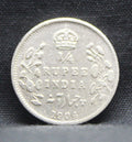 Quarter Rupees 1904 Edward VII Silver coins