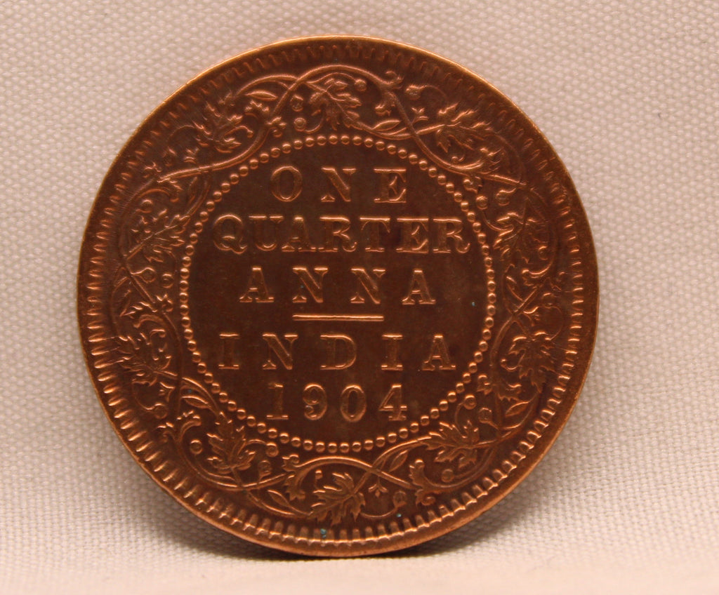 Quarter Anna 1904 Edward VII Bronze coins