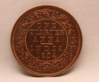 Quarter Anna 1904 Edward VII Bronze coins