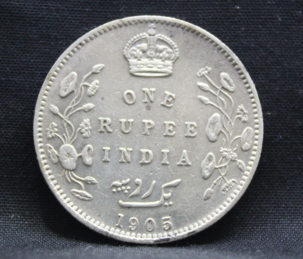 1 Rupee 1905 Edward VII Silver coins