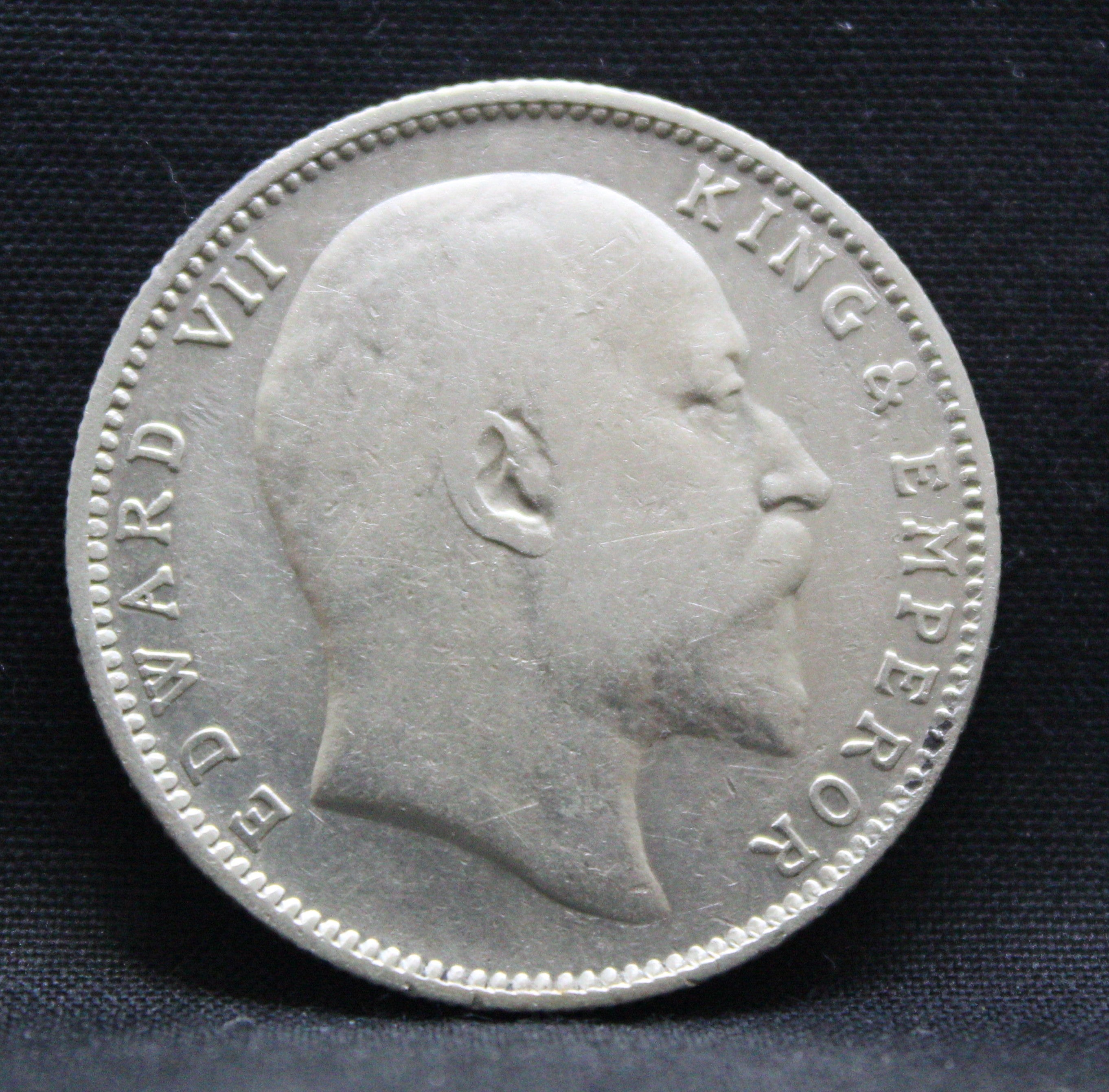 1 Rupee 1905 Edward VII Silver coins