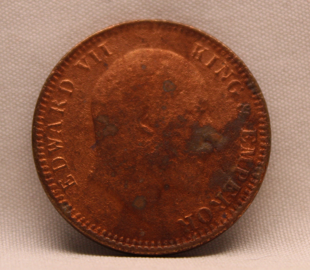 Quarter Anna 1905 Edward VII Bronze coins