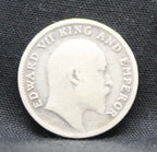 Quarter Rupees 1905 Edward VII Silver coins