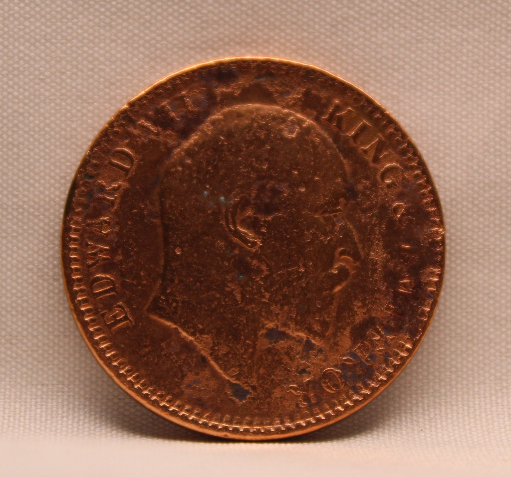Quarter Anna 1905 Edward VII Bronze coins
