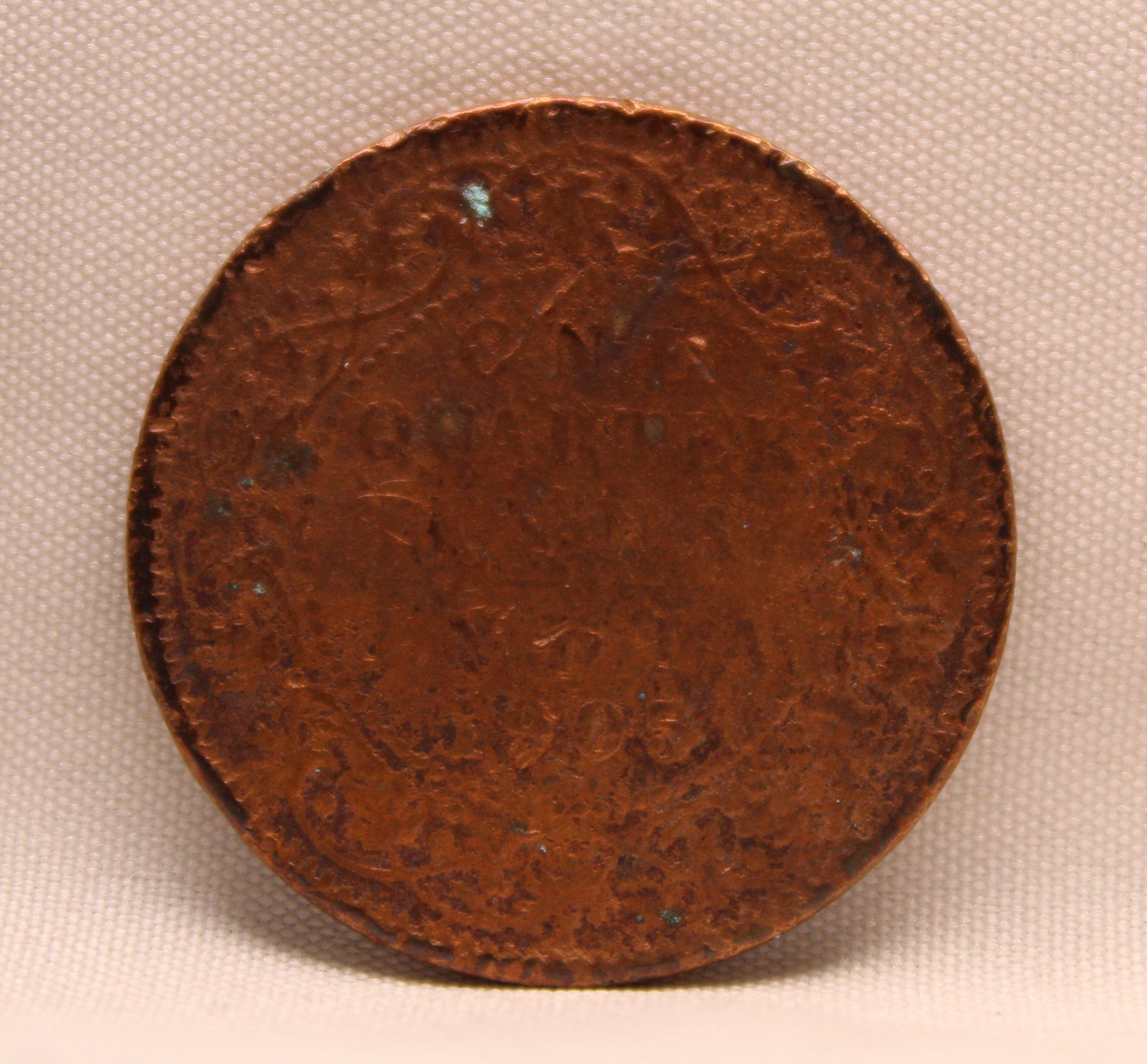 Quarter Anna 1905 Edward VII Bronze coins