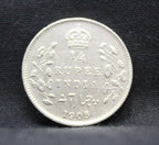 Quarter Rupees 1905 Edward VII Silver coins