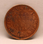 Quarter Anna 1905 Edward VII Bronze coins