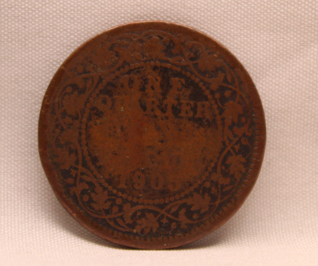 Quarter Anna 1905 Edward VII Bronze coins