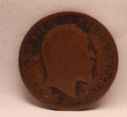 Quarter Anna 1905 Edward VII Bronze coins