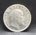 Quarter Rupees 1905 Edward VII Silver coins