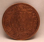 Quarter Anna 1905 Edward VII Bronze coins