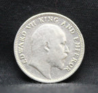 Quarter Rupees 1906 Edward VII Silver coins