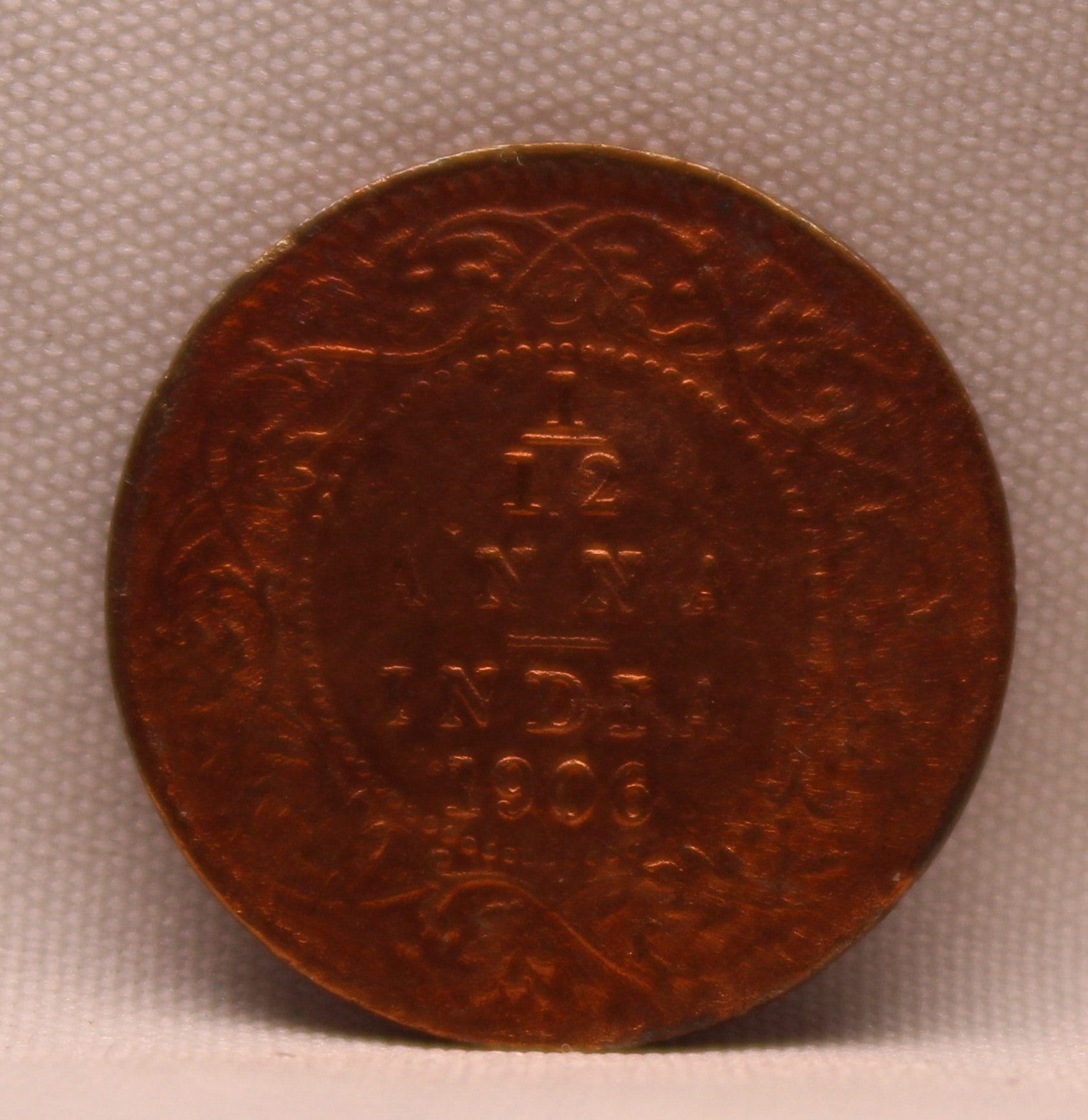 1\12 Anna 1906 Edward VII Copper coins