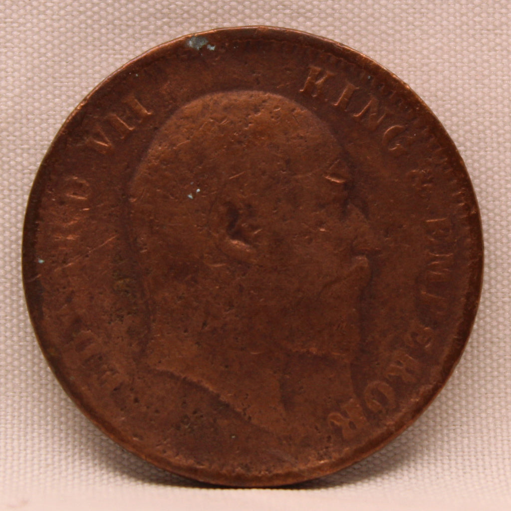 Quarter Anna 1906 Edward VII Bronze coins