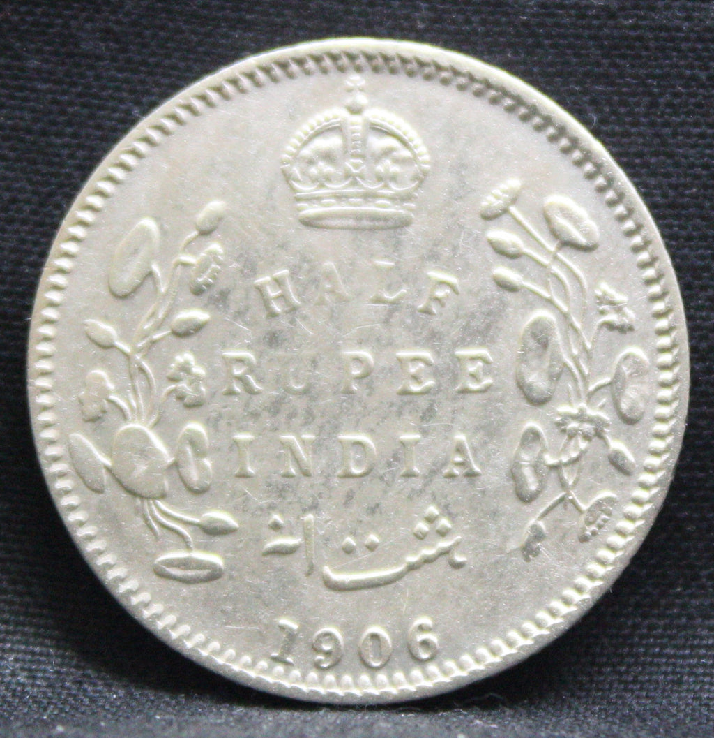 Half Rupee 1906 Edward VII Silver coins