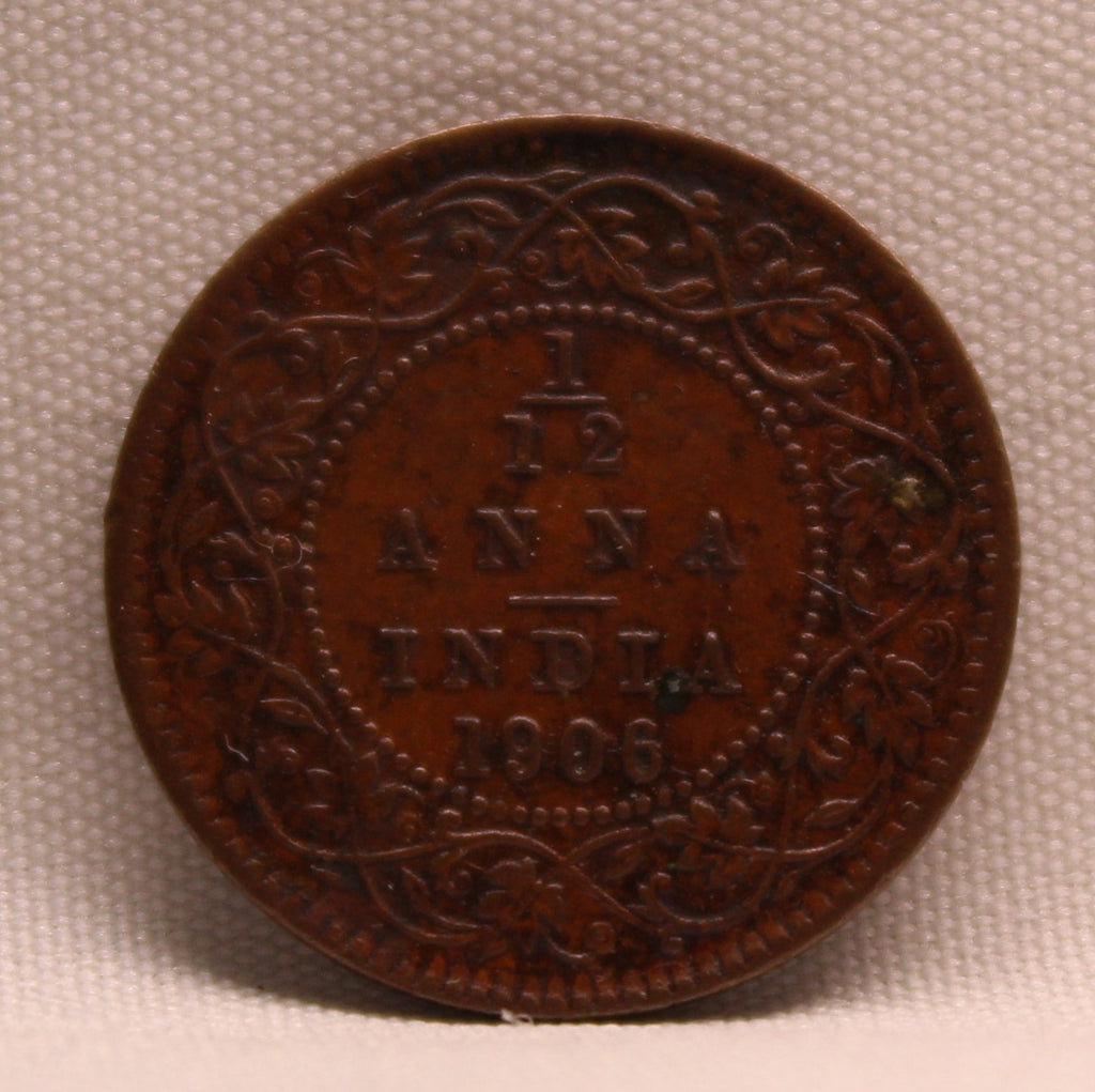 Quarter Anna 1906 Edward VII Bronze coins
