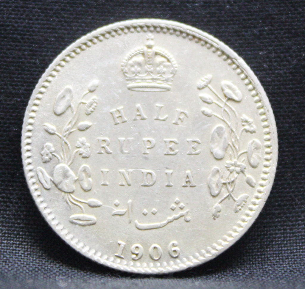 Half Rupee 1906 Edward VII Silver coins