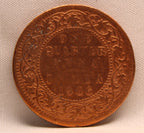Quarter Anna 1906 Edward VII Bronze coins