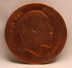 Quarter Anna 1906 Edward VII Bronze coins