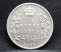 Quarter Rupees 1907 Edward VII Silver coins