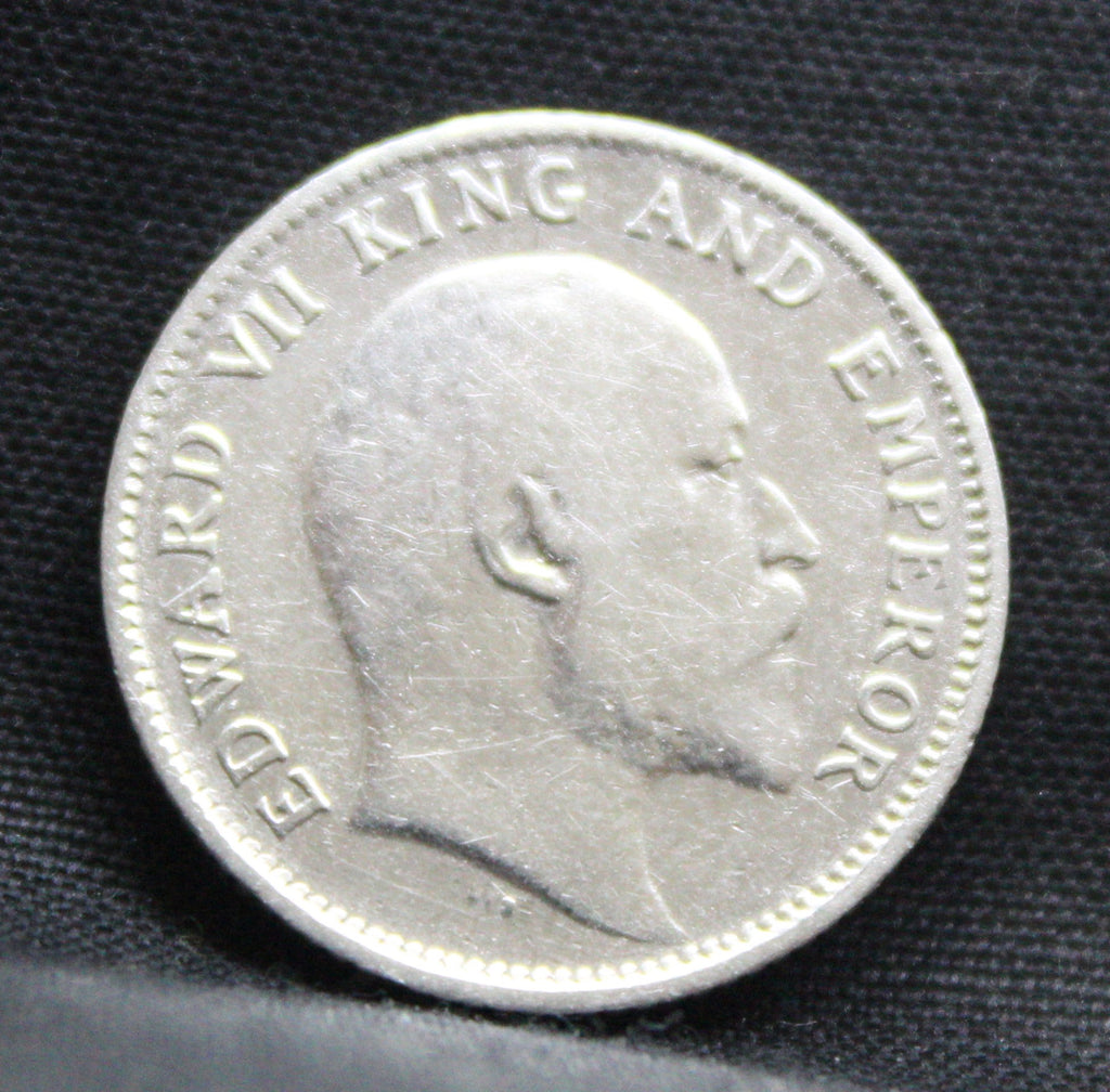 Quarter Rupees 1907 Edward VII Silver coins
