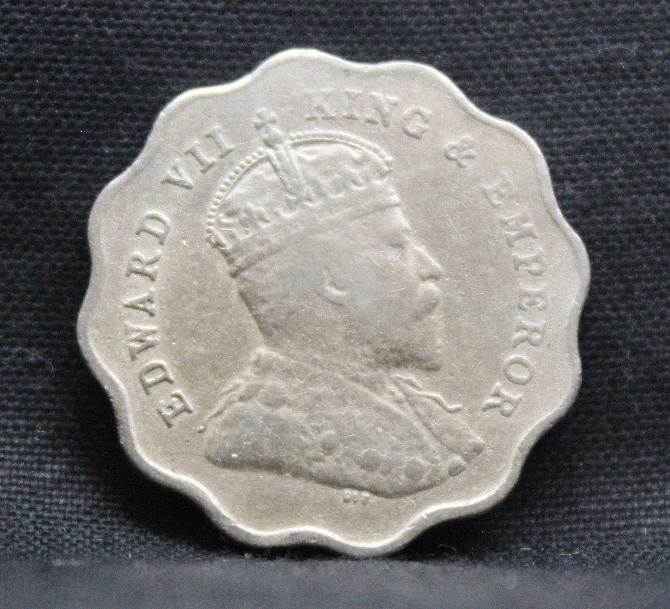 1 Anna 1907 Edward VII Copper-Nickel coins