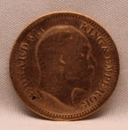 Half Pice 1907 Edward VII Bronze coins