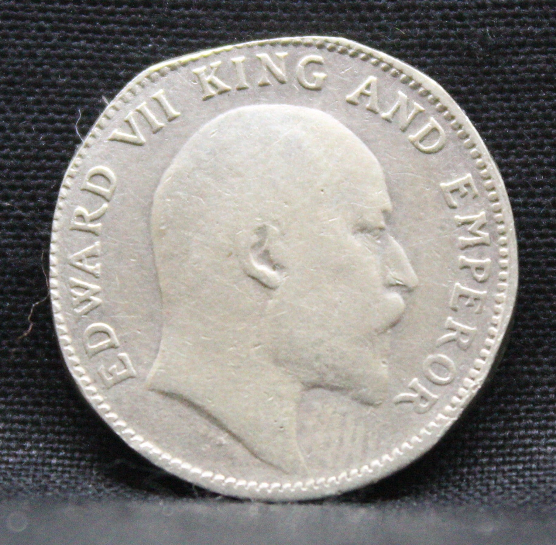 Quarter Rupees 1907 Edward VII Silver coins
