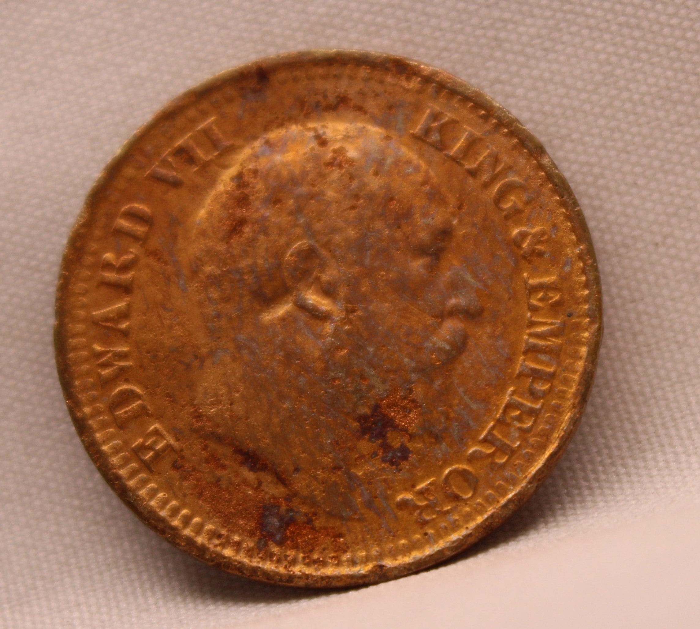 Half Pice 1907 Edward VII Bronze coins