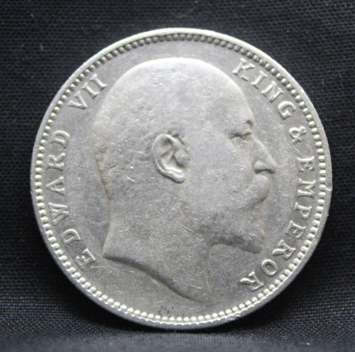 1 Rupee 1907 Edward VII Silver coins