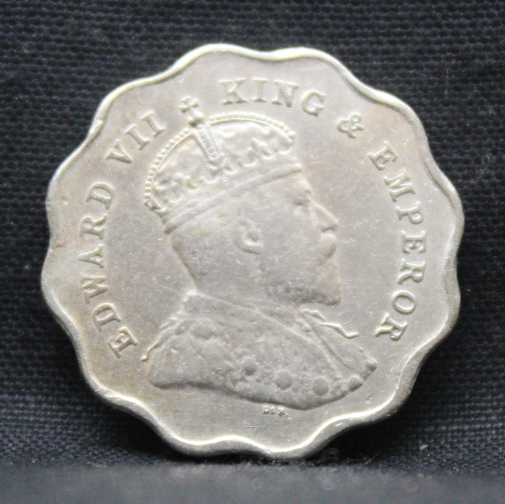 1 Anna 1907 Edward VII Copper-Nickel coins