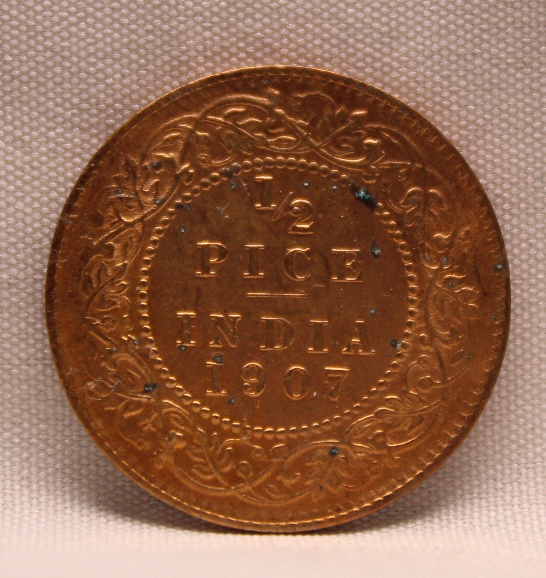 Half Pice 1907 Edward VII Bronze coins
