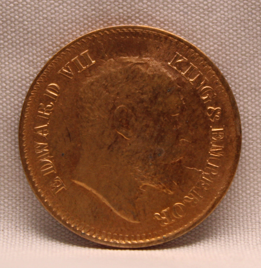 Half Pice 1907 Edward VII Bronze coins
