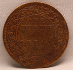 Quarter Anna 1907 Edward VII Bronze coins