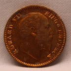 1\12 Anna 1907 Edward VII Copper coins
