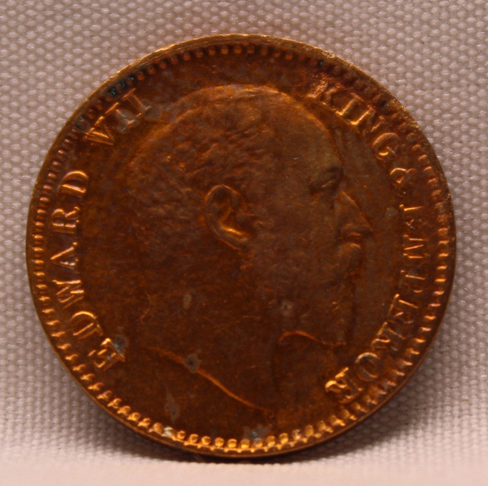1\12 Anna 1907 Edward VII Copper coins