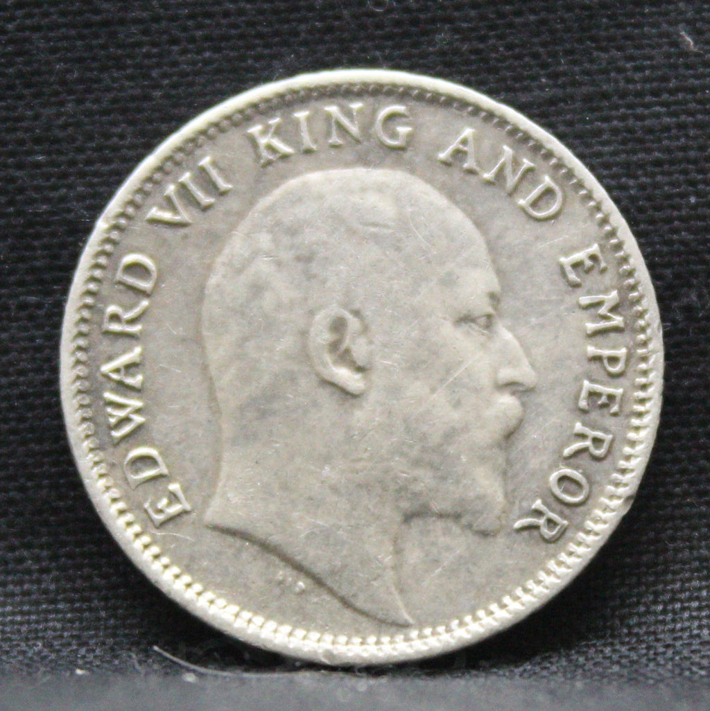 Quarter Rupees 1907 Edward VII Silver coins
